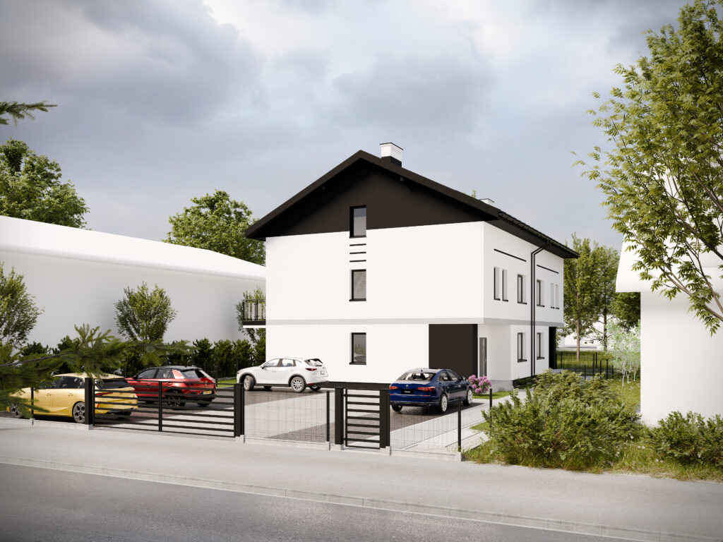 Wizualizacja budynku inwestycji mieszkania przy Kochanowskiego